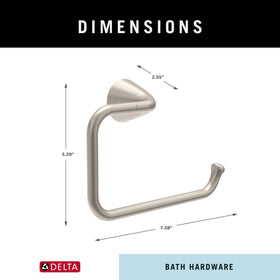 Delta Arvo hardware offers simple, clean design for any space.