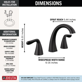 Delta Arvo corrosion-resistant matte black finish withstands cleaning solutions and daily use.