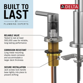 Delta Arvo matte black faucet is lead-free certified for safe water use