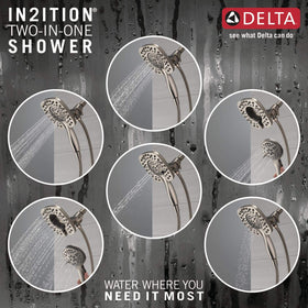 Delta Ashlyn 17 Series In2ition detachable shower demonstrates two-in-one flexibility