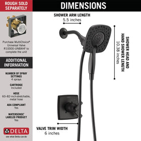 Delta Ashlyn matte black finish close-up with fingerprint resistance