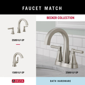 Delta Becker 24-inch towel bar dimensions: 2.3" H x 26.3" L