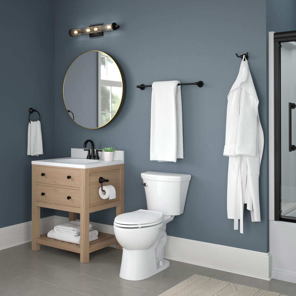 Becker bath accessories coordination with matching faucet for cohesive décor