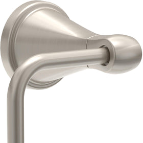 Delta Becker toilet-paper-holder dimensions 4.68H x 6.66L for compact spaces.