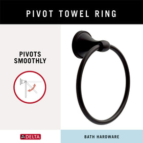 Delta Becker towel ring dimensions detail for easy planning and installation