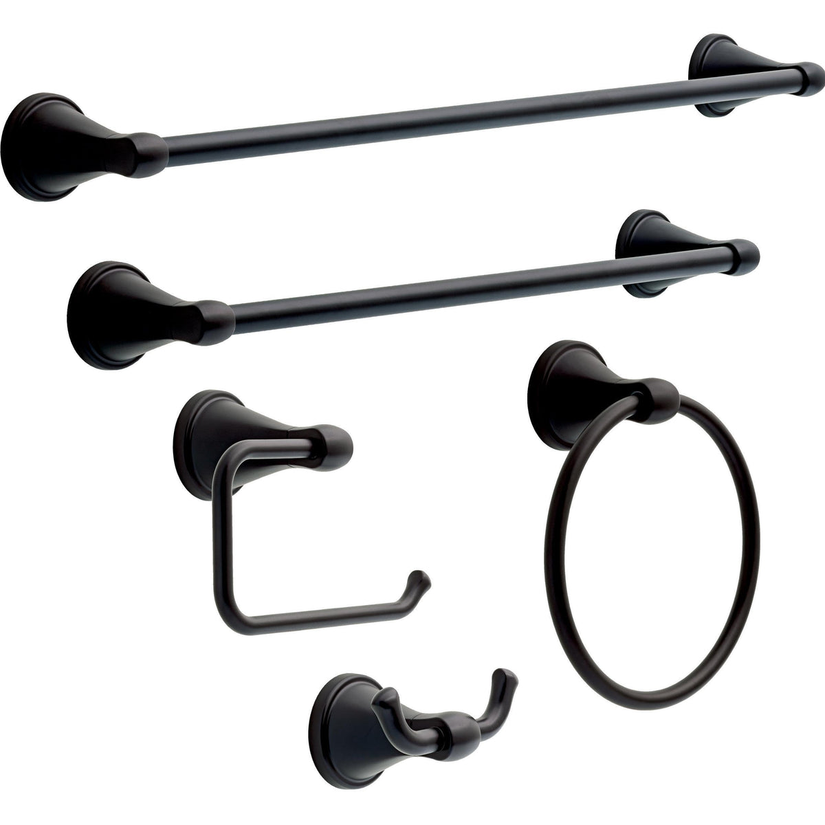 Delta Becker towel ring demonstrates durable metal and corrosion resistance