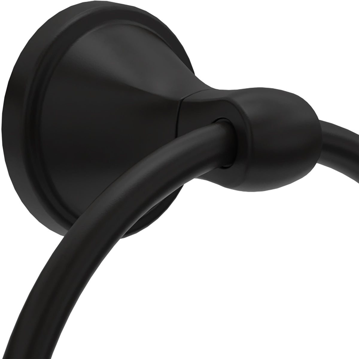 Delta Becker towel ring with single set screw mount for secure installation