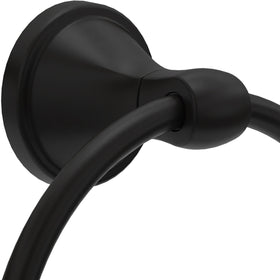 Delta Becker towel ring with single set screw mount for secure installation