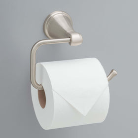 Delta Becker wall-mounted euro hook design for efficient towel storage.