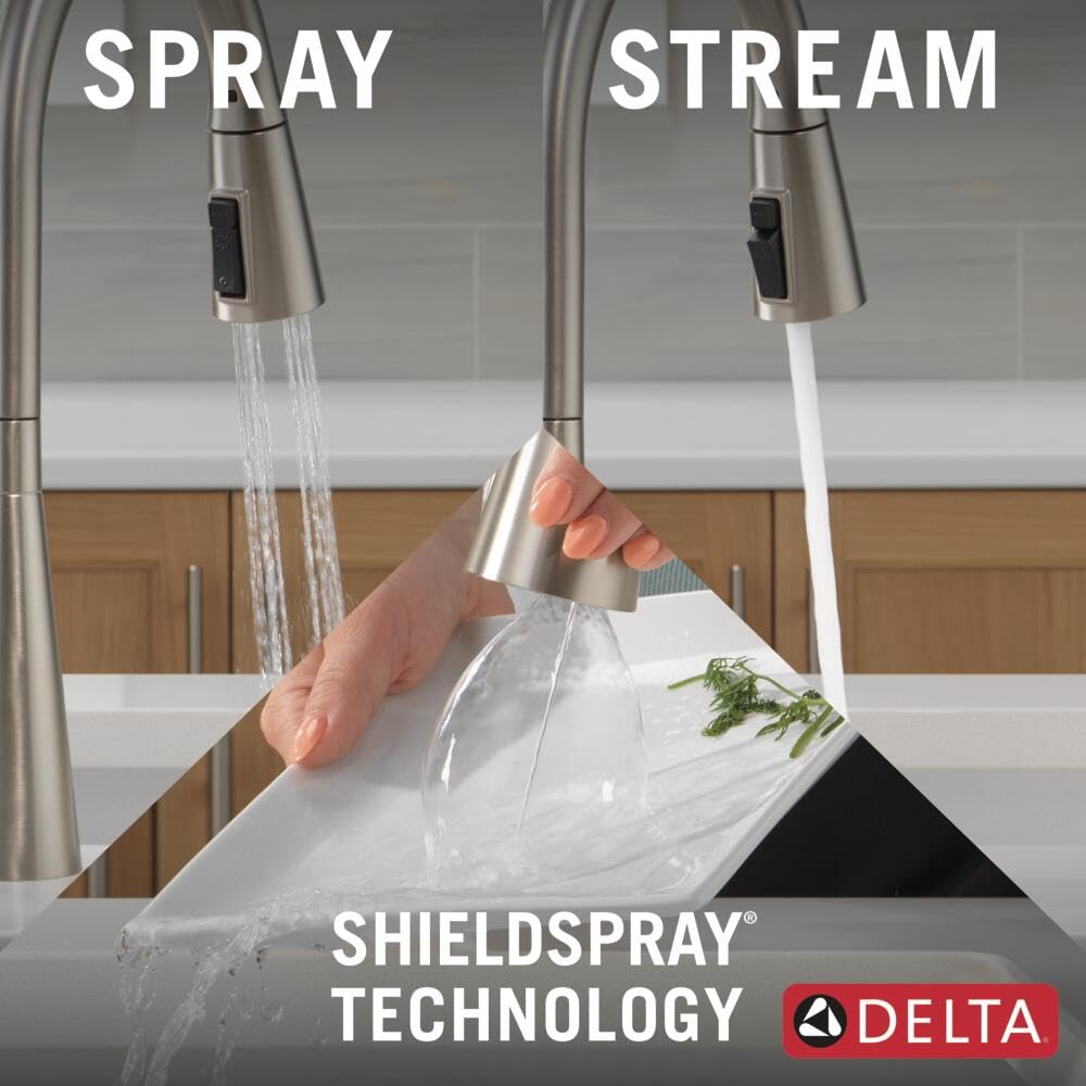 NSF/ANSI 61 lead-free certified Delta Boyd faucet for safe kitchen use