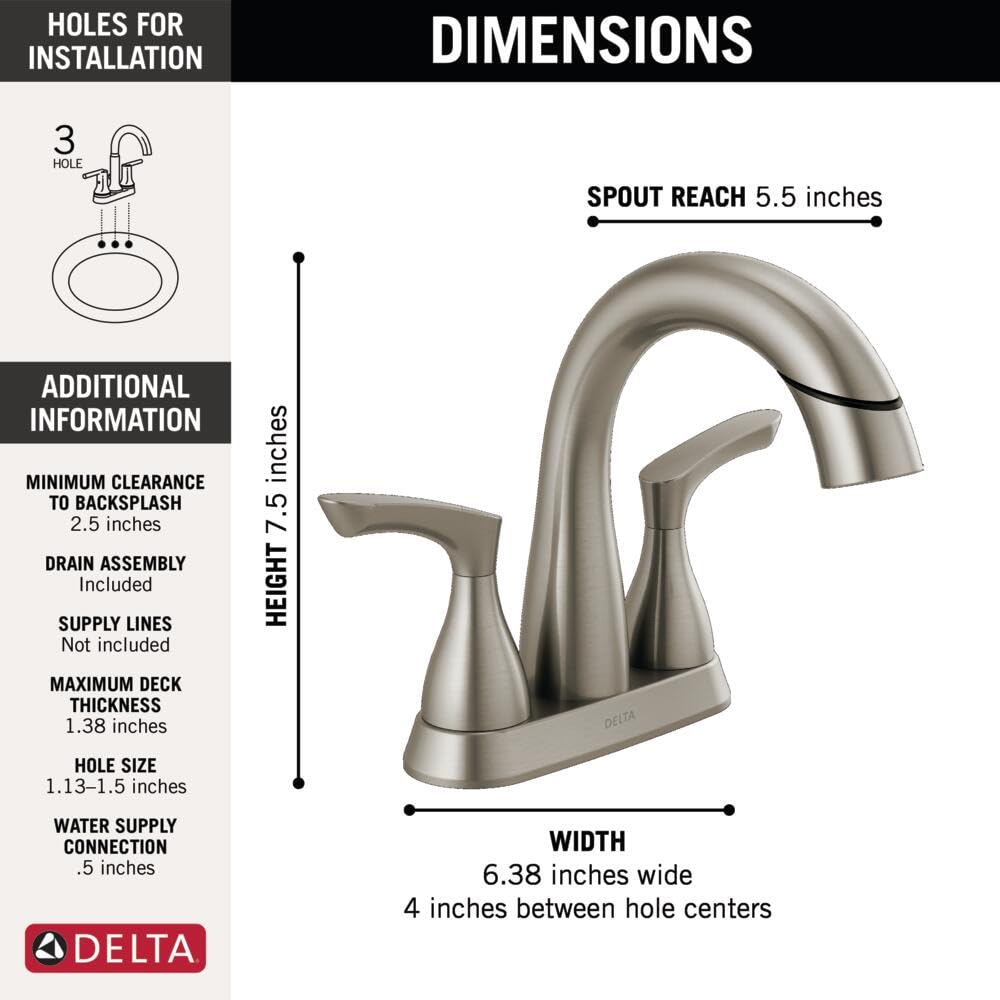 Delta Broadmoor corrosion-resistant SpotShield finish endures daily use