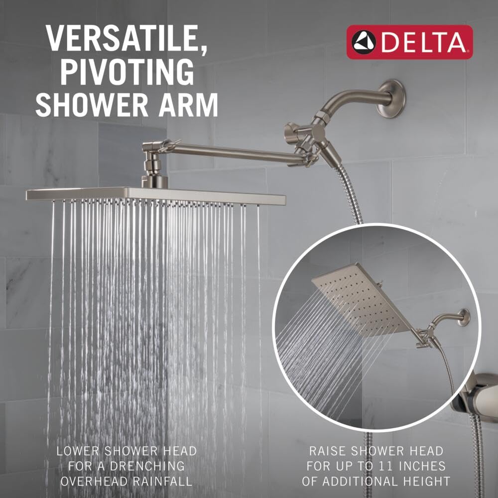 Delta brushed nickel finish demonstrates durability and corrosion resistance