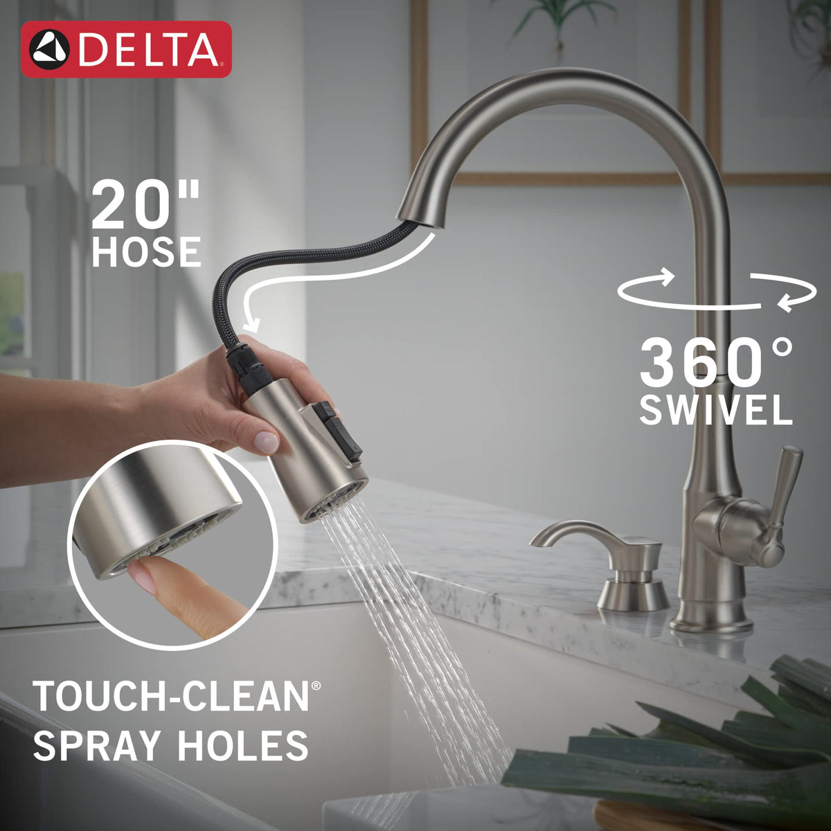 Delta Capertee diamond-seal-technology reduces leaks over time for reliability