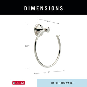 Delta Cassidy coordinating bath accessories for a cohesive look