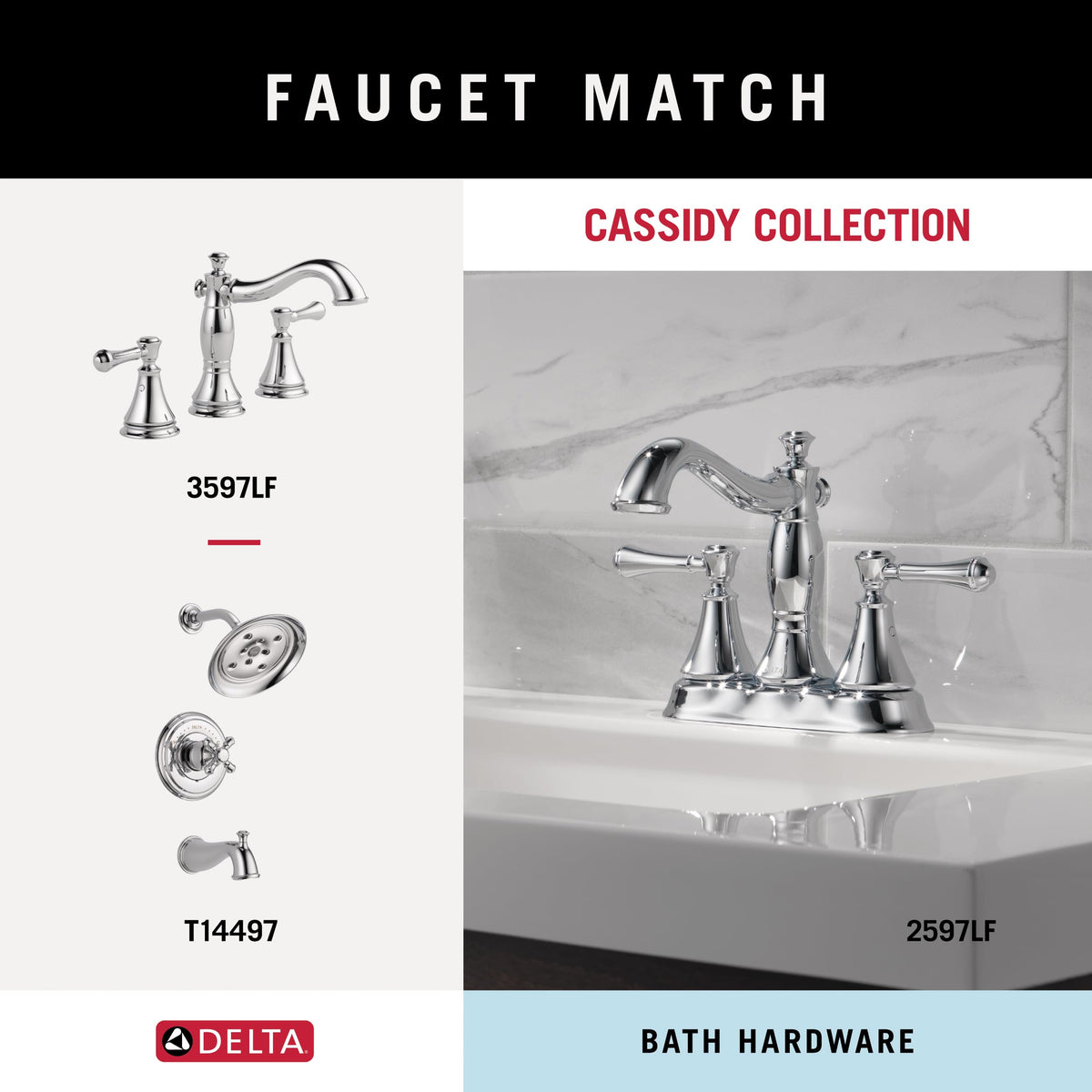 Delta Cassidy towel ring installs easily with included hardware