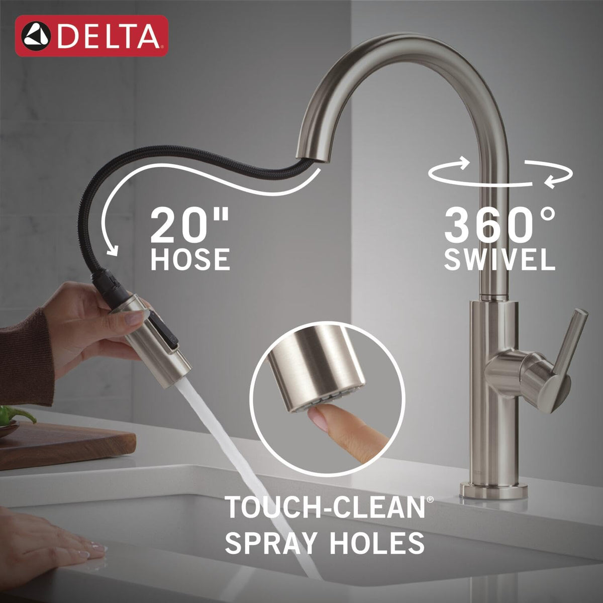 Delta ceramic disc valve delivers smooth handle operation with high durability