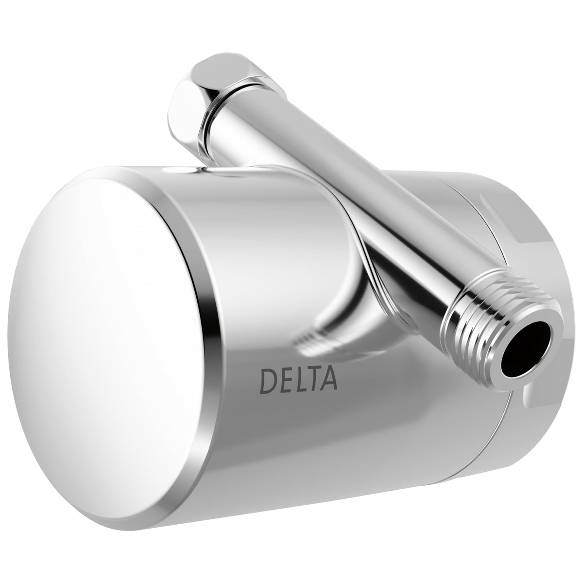 DELTA Clarifi shower filter attachment packaging highlights a quick DIY upgrade for cleaner water.