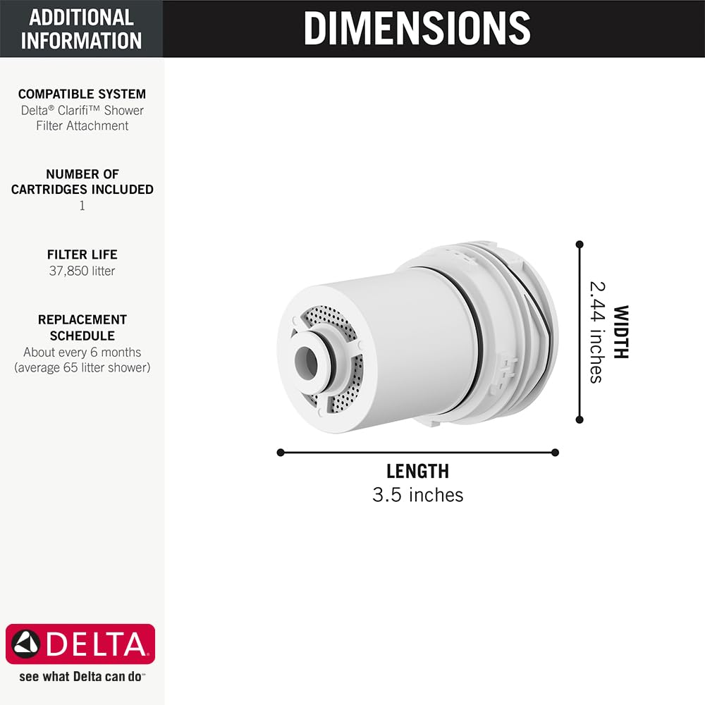 Softening shower water feel with Delta Clarifi filtration.