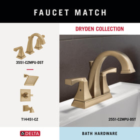 Delta Dryden towel hook in a modern bathroom scene for organization.