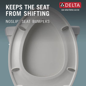 DELTA durable white finish resists staining, fading, and peeling over time.