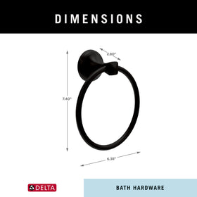 Delta Esato contemporary bathroom decor in matte black elevating space