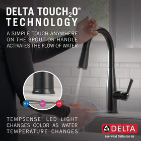 Delta Essa with MagnaTite docking holds the spray wand securely for one-handed use