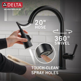 Touch-Clean spray holes wipe away buildup for quick maintenance