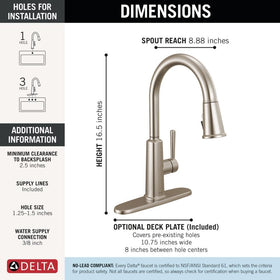 Delta Finnridge single-hole installation for easy sink setup