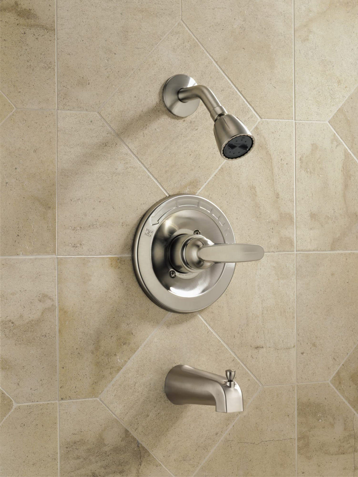 Delta Foundations 13 Series full body spray creates enveloping bath showers.