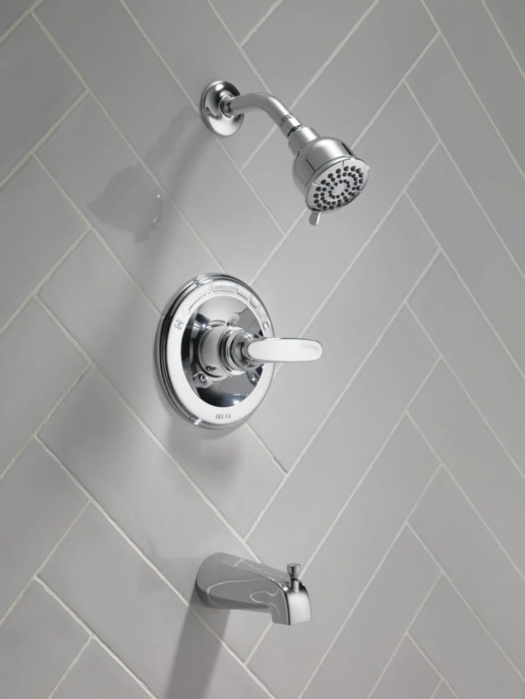 Delta Foundations 13 Series Monitor valve cartridge maintains steady water temperature.