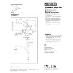 Delta Foundations three-hole installation showcases a reliable setup for versatile kitchens