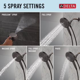 Delta handheld shower with hose illustrating flexible, targeted rinsing and cleaning.