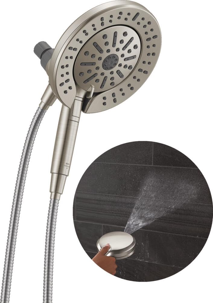 Delta In2ition 2-in-1 dual shower head with detachable hand shower for flexible showering