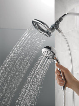 DELTA In2ition handheld spray chrome enables separate use for targeted cleaning