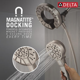Delta In2ition wide spray coverage for faster rinsing