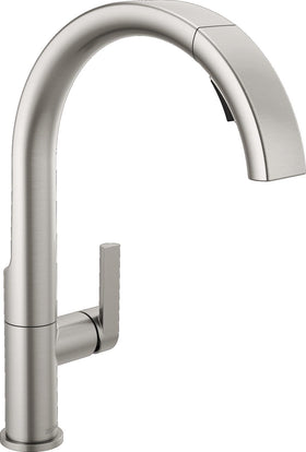 Delta Keele faucet spout angle for modern style and precise flow