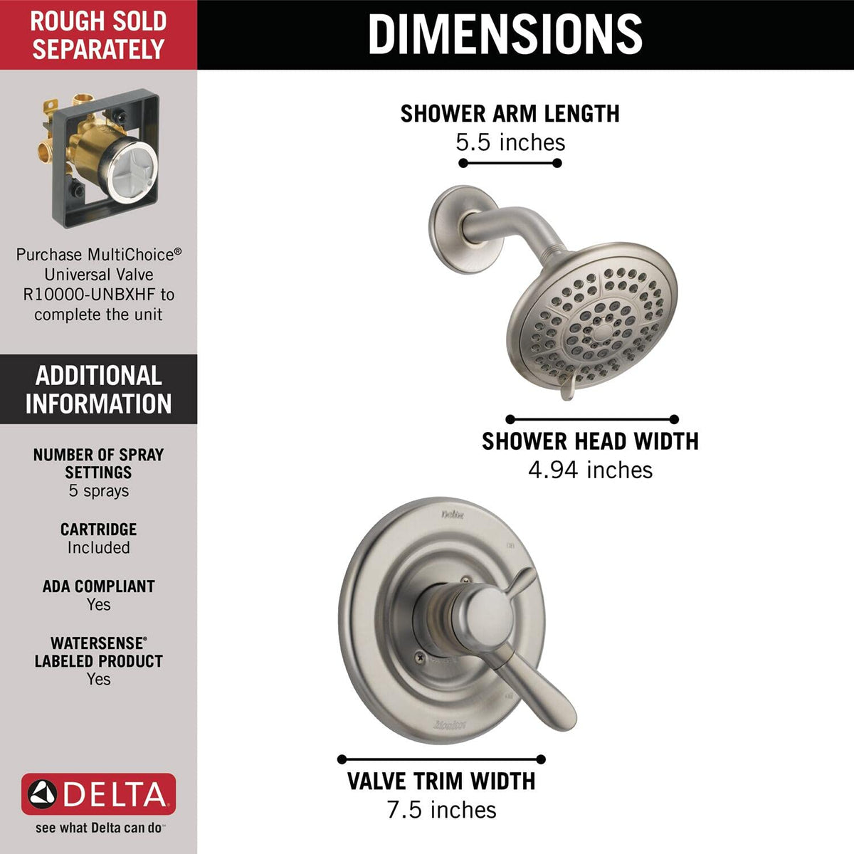 Delta Lahara 17 Series touch-clean spray holes simplify cleaning