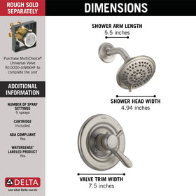 Delta Lahara 17 Series touch-clean spray holes simplify cleaning