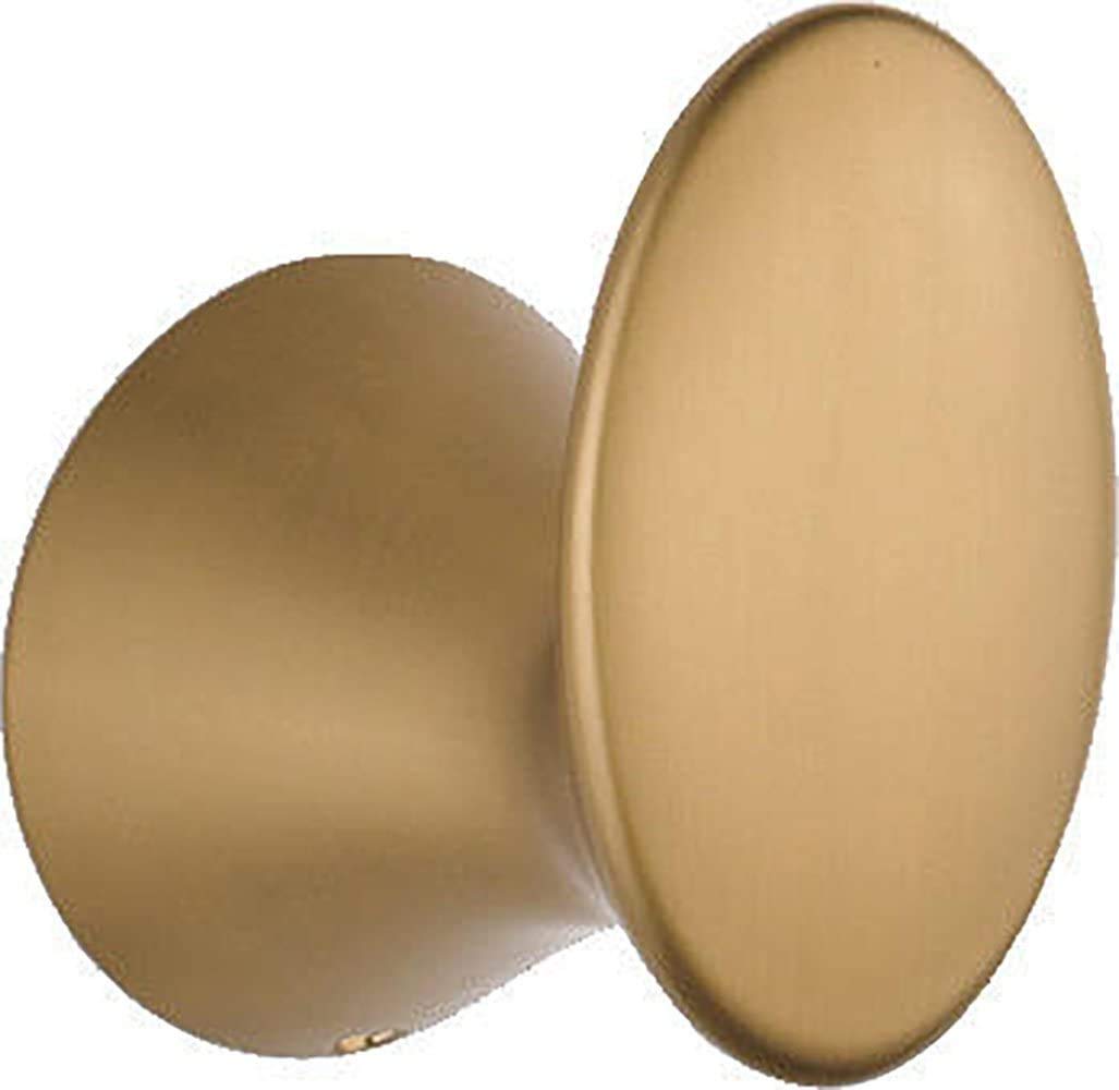 Delta Lahara single towel hook in champagne bronze, front view for bathroom organization