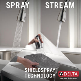 Lifetime Limited Warranty accompanies Delta Leland faucet for peace of mind.