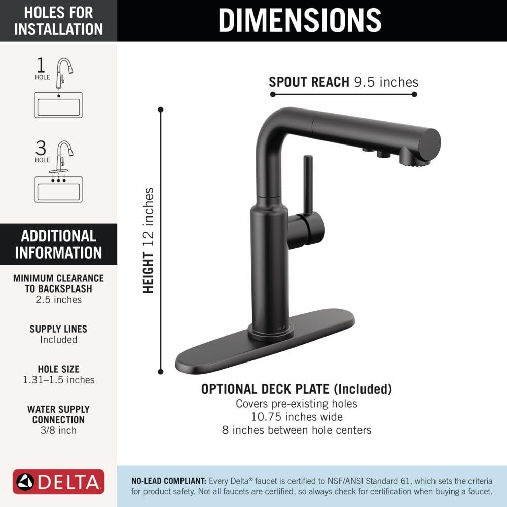 Delta MagnaTite Docking keeps the spray head securely docked after use.