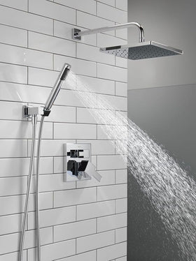 Delta Modern 14 Brilliance finish resists corrosion for lasting shine.