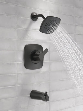 Delta Modern 14 Series matte black handle for precise control.