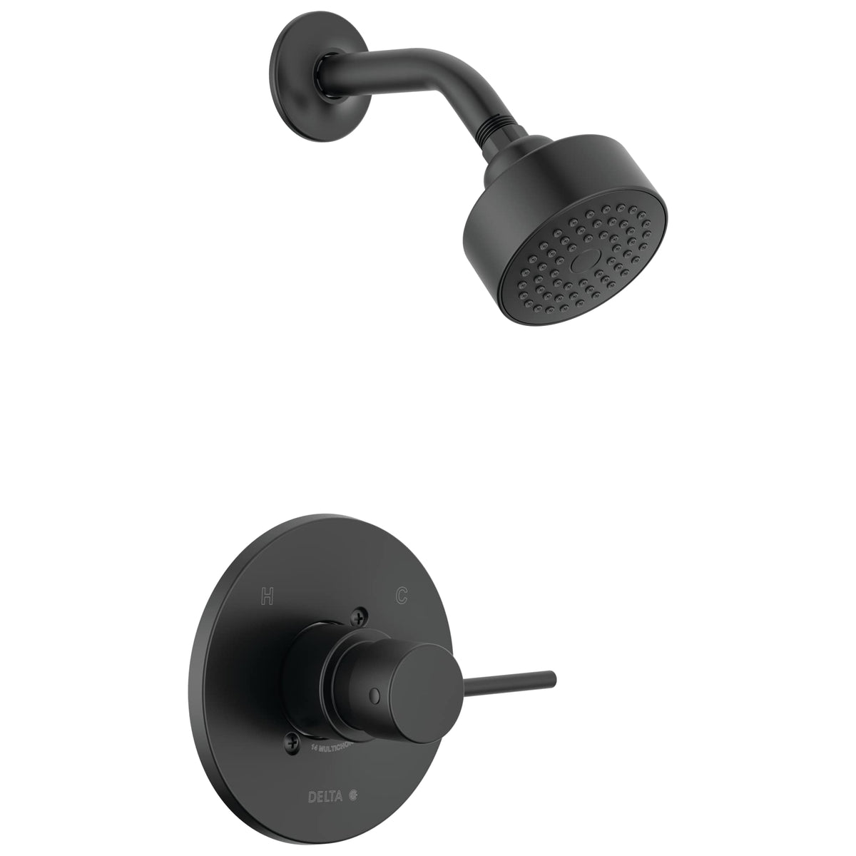 Delta Modern 14 Series shower head with full-body spray for a refreshing shower