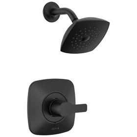 Delta Modern 14 Series matte black shower head for bold style and steady spray