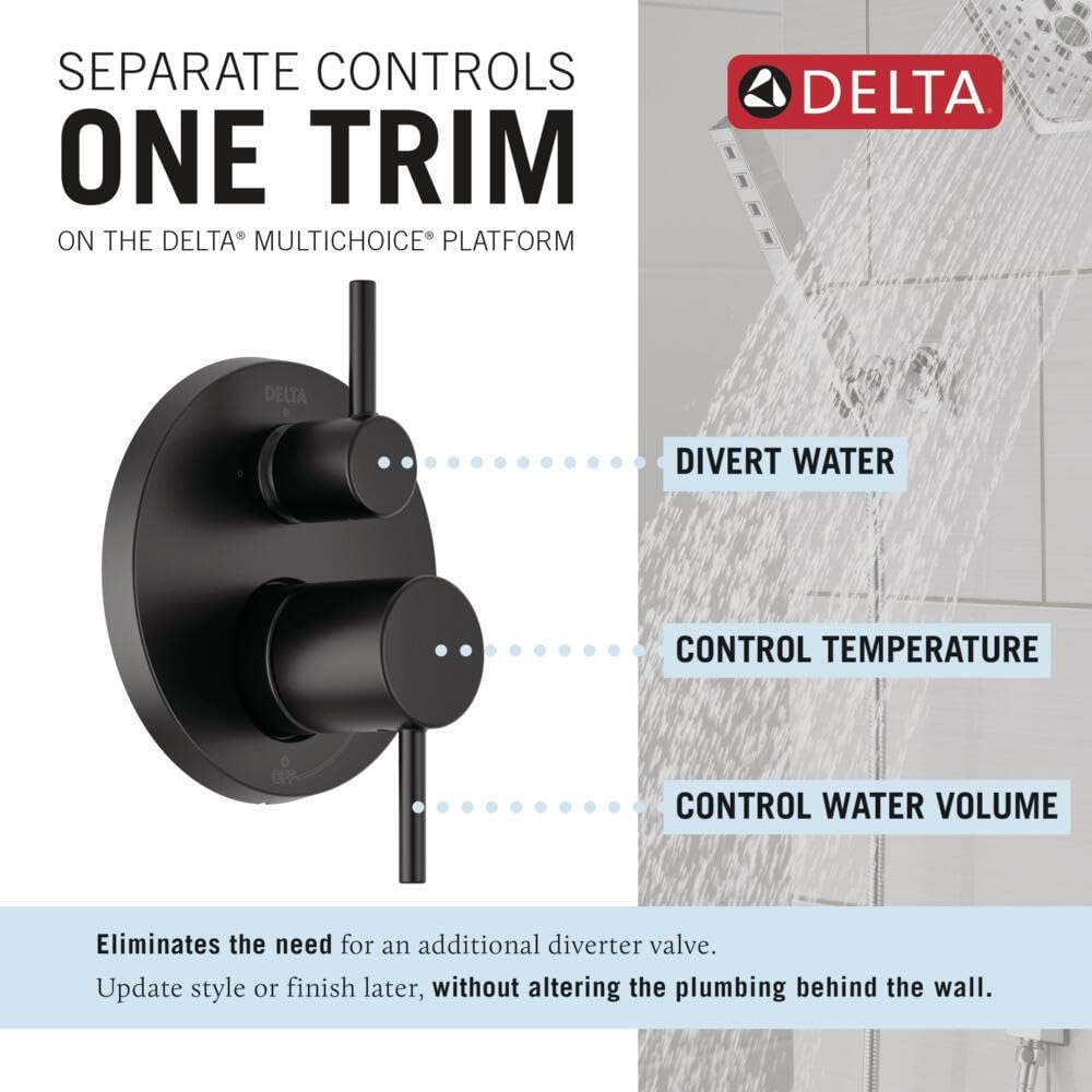 Delta Modern 14 Series wall-mount handheld shower for flexible rinsing.