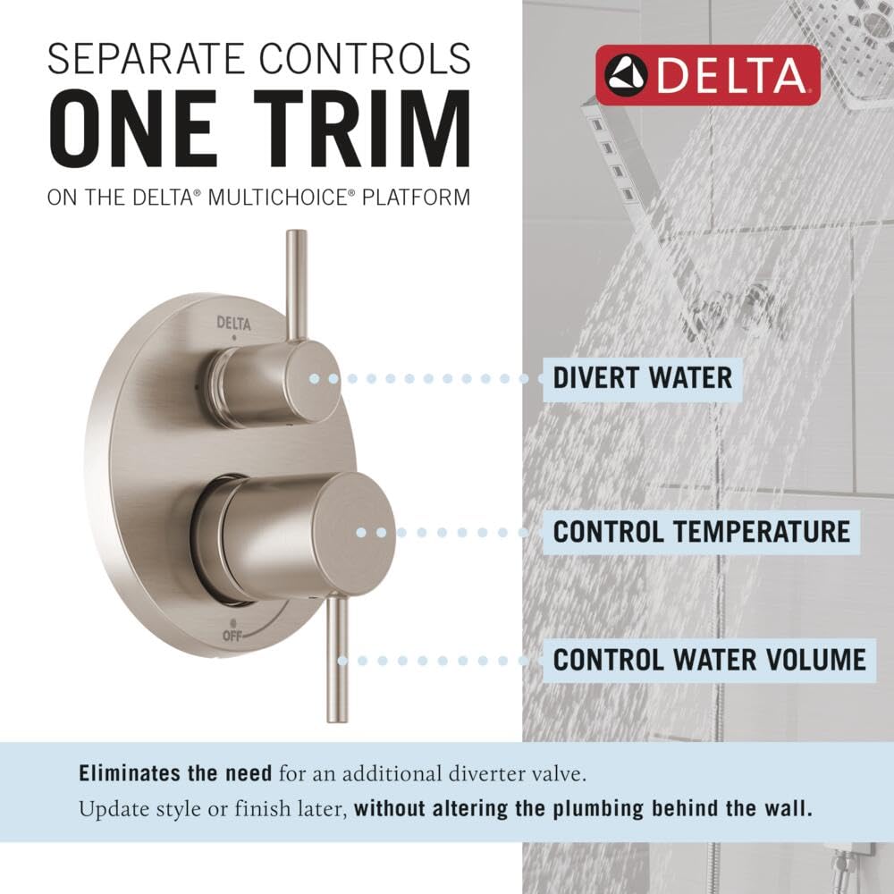 Delta Modern 14 Series wall-mount handheld shower offers targeted rinsing and versatility.
