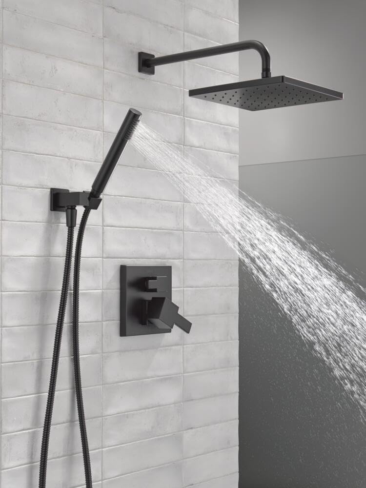 Delta Modern 14 matte black finish resists corrosion and wear