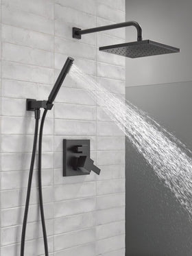 Delta Modern 14 matte black finish resists corrosion and wear
