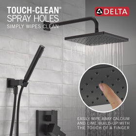 Delta Modern 14 wall elbow compatible with matte black system